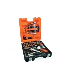 Bahco 103 Piece Socket & Spanner Set Metric 1/4in &1/2in Dynamic Drive BAHS103 