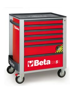Beta Tools 29" Mobile Roller Cab in Red c/w Anti-Tilt System ABS Top C24SA7R 