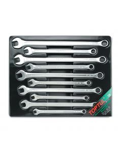 Toptul Professional 10 Piece Extra Long Standard Combination Wrench Set Metric 10-19mm 