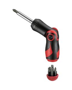 Teng Tools Jointed Ratcheting Screwdriver c/w Bits MDRT908 