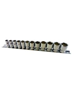 Britool Hallmark 3/8 Drive Deep Metric Socket Set - 10mm To 19mm (6 Point, MDHMSET10B)