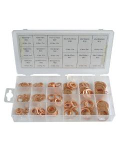 Normex 150 Piece Solid Copper Washer Assortment - Workshop Pack