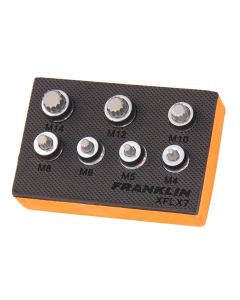 Franklin 7 Piece 3/8in Drive Low Profile Spline Socket Bit Set M4 - M14 XFLX7