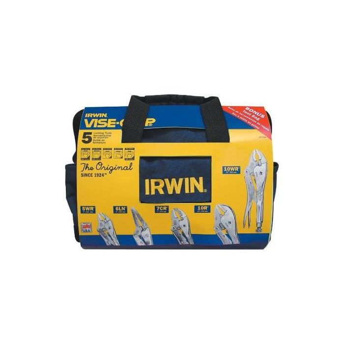 Irwin Vise-Grip 5 Piece Original Locking Pliers with Kit Bag 2077704