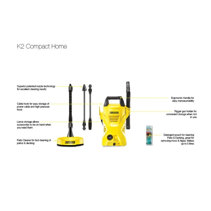 K2 Compact Home Pressure Washer