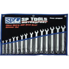 SP Motorsport Tools - 14 Piece Metric Motorsport ROE Quad Drive Spanner ...